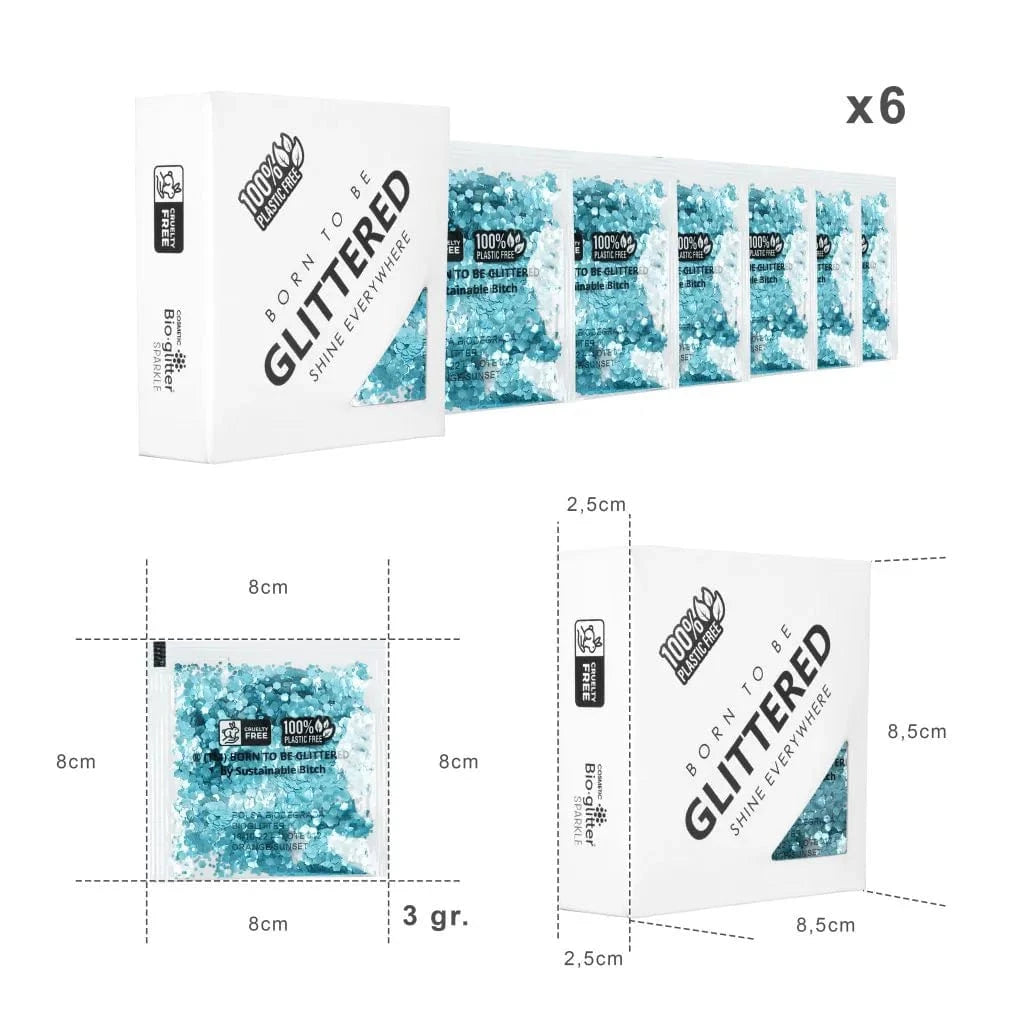 Villem Born to be Glittered biolagunevad litrid Blue Waves 3g Born to be Glittered