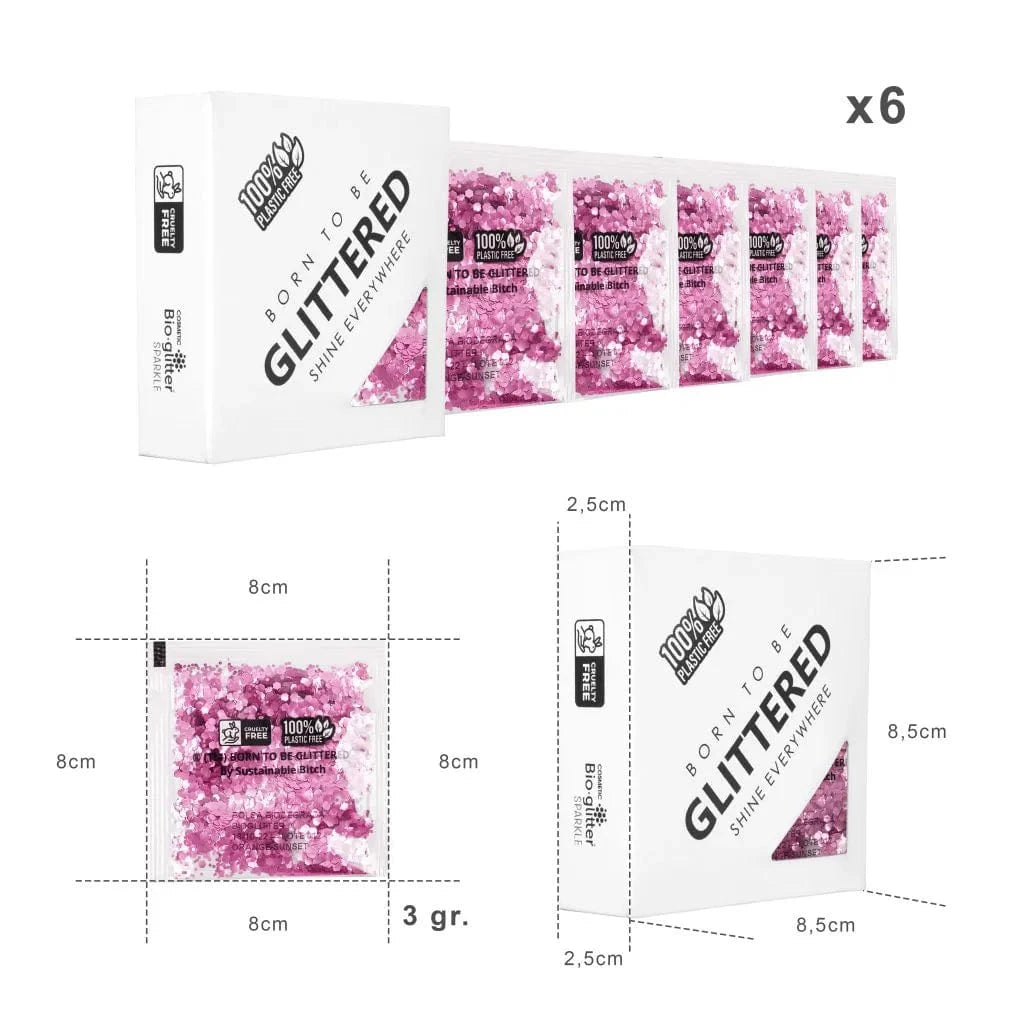 Villem Born to be Glittered biolagunevad litrid Pink Clouds 3g Born to be Glittered