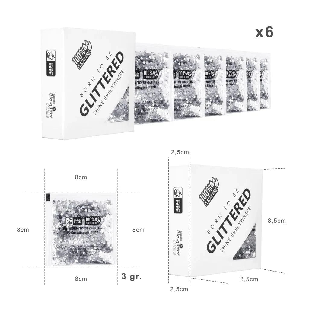 Villem Born to be Glittered biolagunevad litrid Silver Moonlight 3g Born to be Glittered