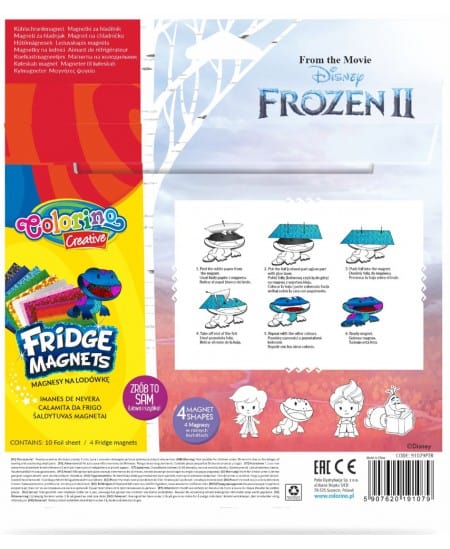 Villem Tee ise! COLORINO Disney magnetikomplekt 4tk - Frozen Colorino