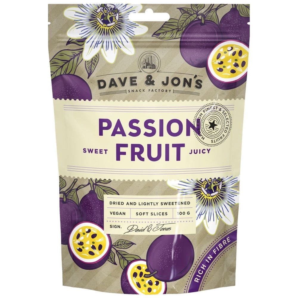 Villem Dave & JonÂŽs Passion Fruit 100g Dave & Jonâs