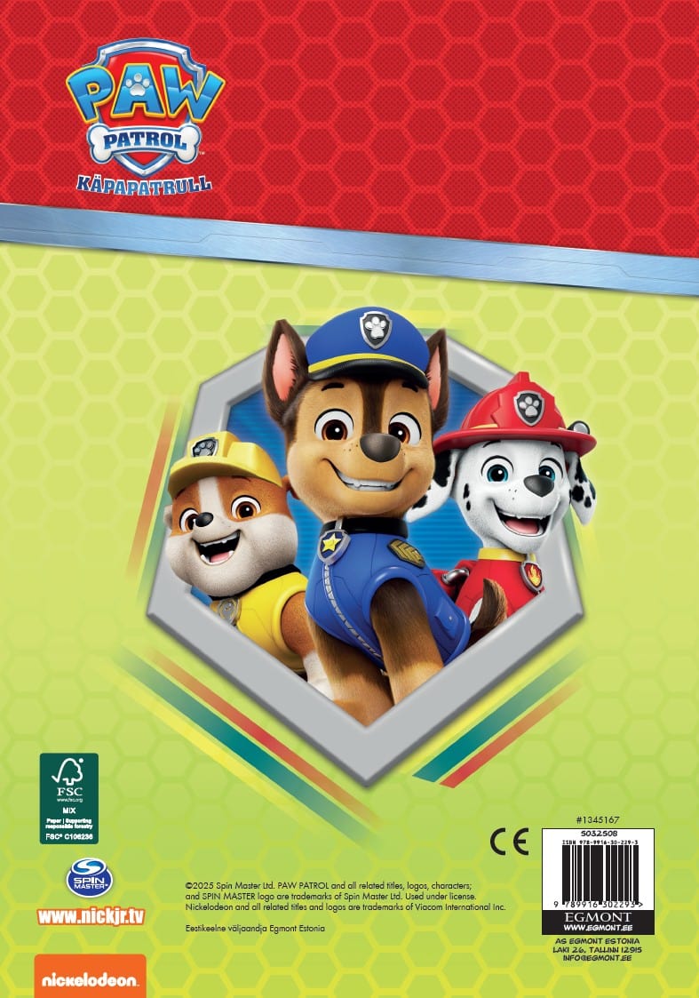 Villem Paw Patrol. Suur värviraamat EGMONT