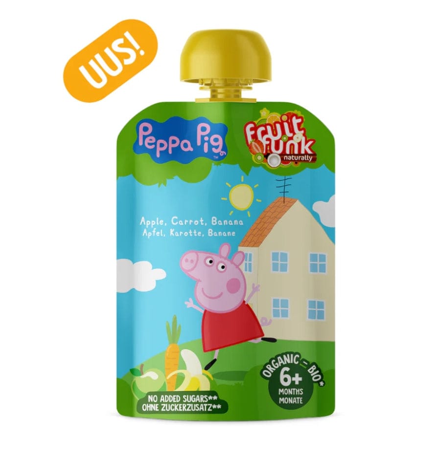 Villem Fruitfunk FRUIT PUREE Mahe õuna-porgandi-banaanipüree 90g FruitFunk