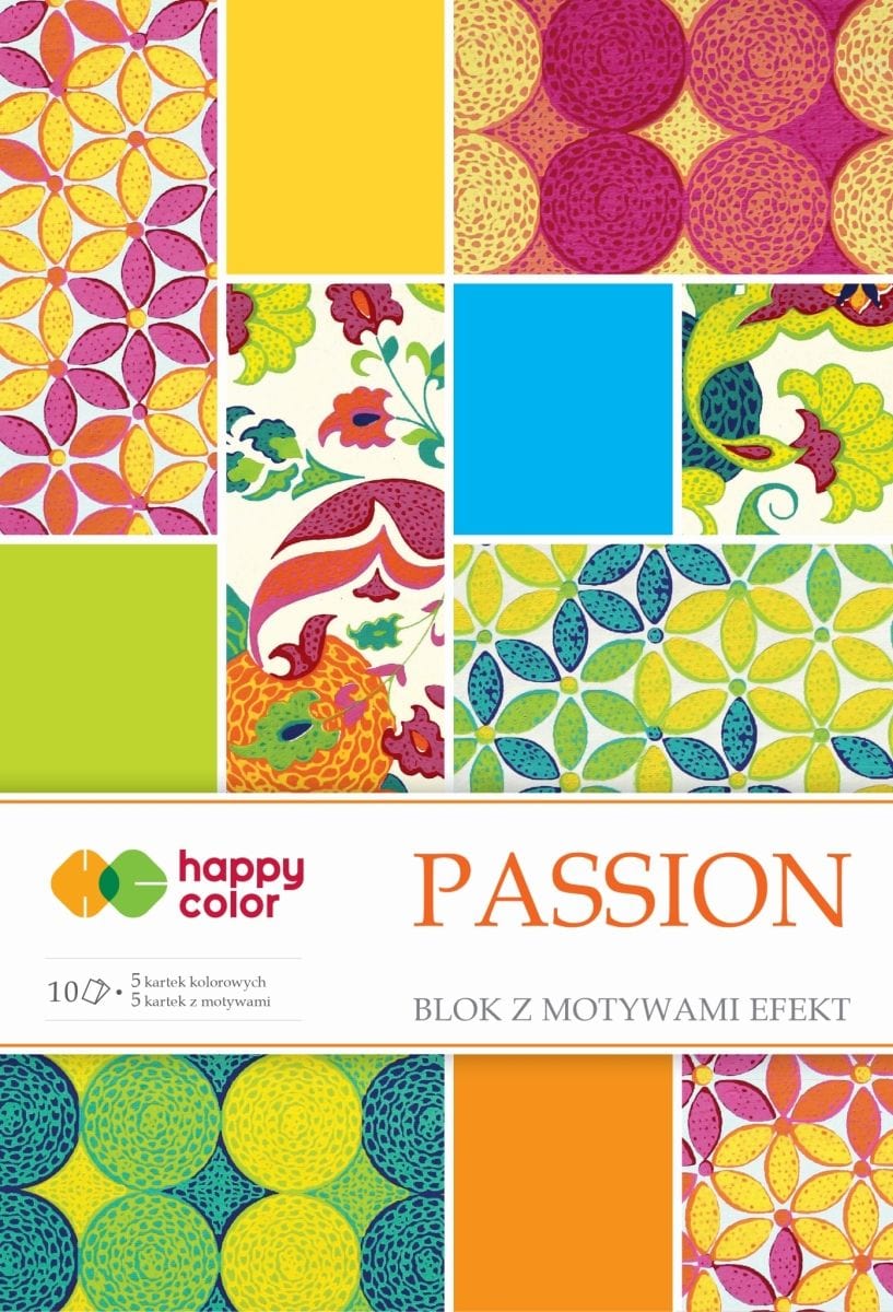 Villem India disainpaberi segupakk Passion 10lk Happy Color