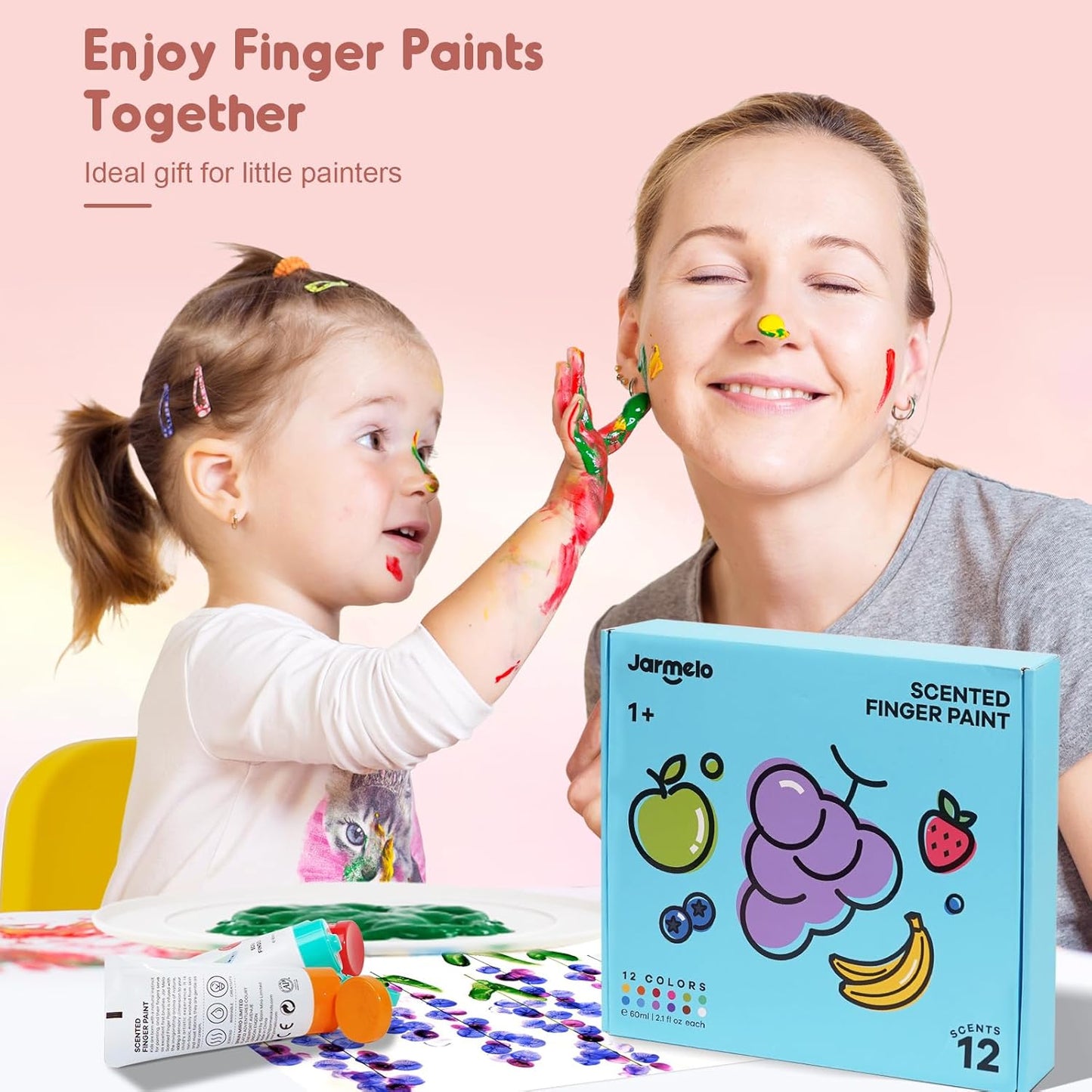 Villem Jarmelo lõhnavate näpuvärvide komplekt - 8 tooni Jarmelo