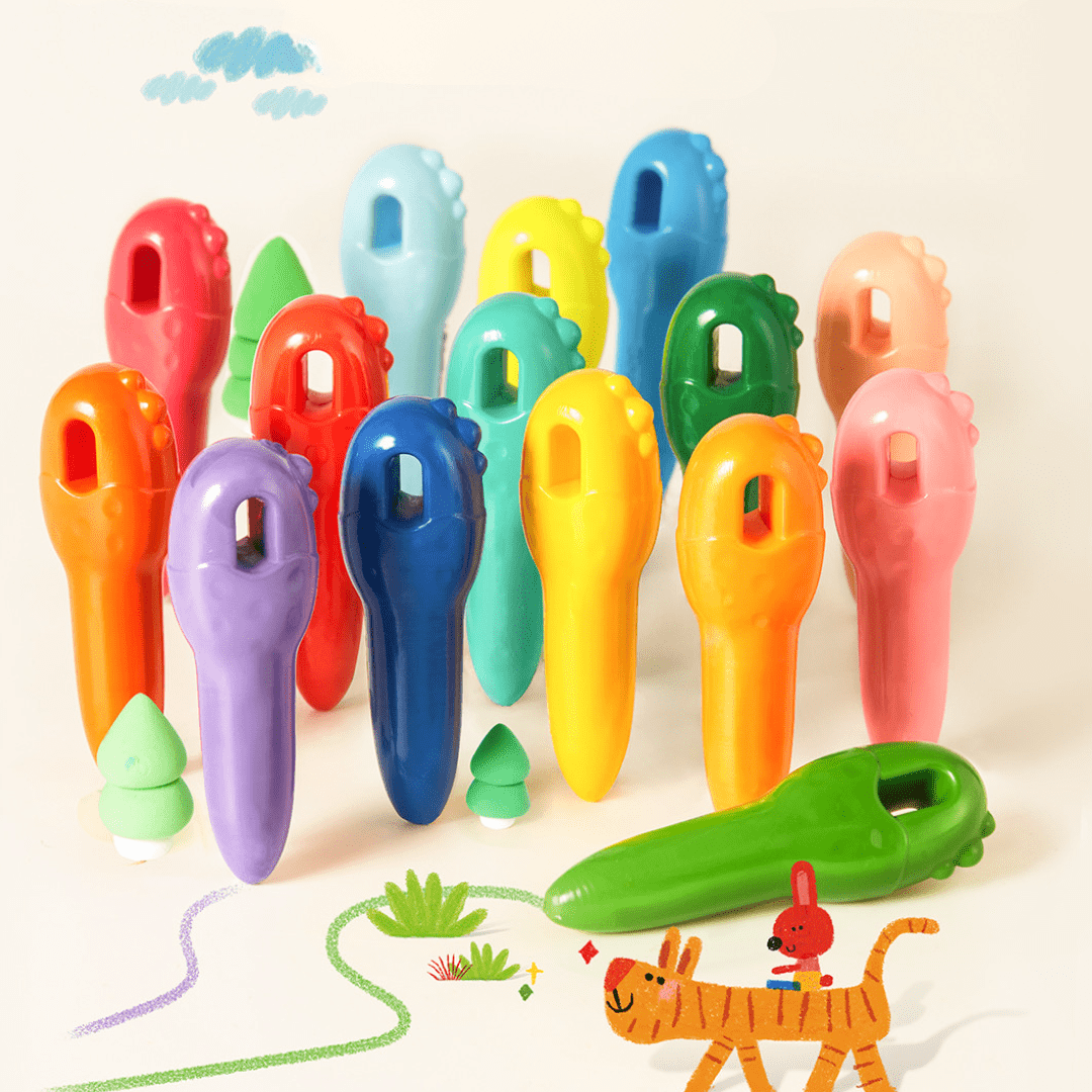 Villem Jarmelo võtmekujulised kriidid 12 tk Jarmelo