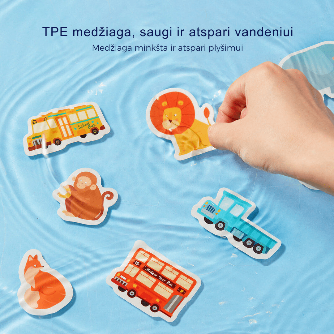 Villem Daugkartiniai lipdukai vaikams Nuostabus akvariumas Mideer