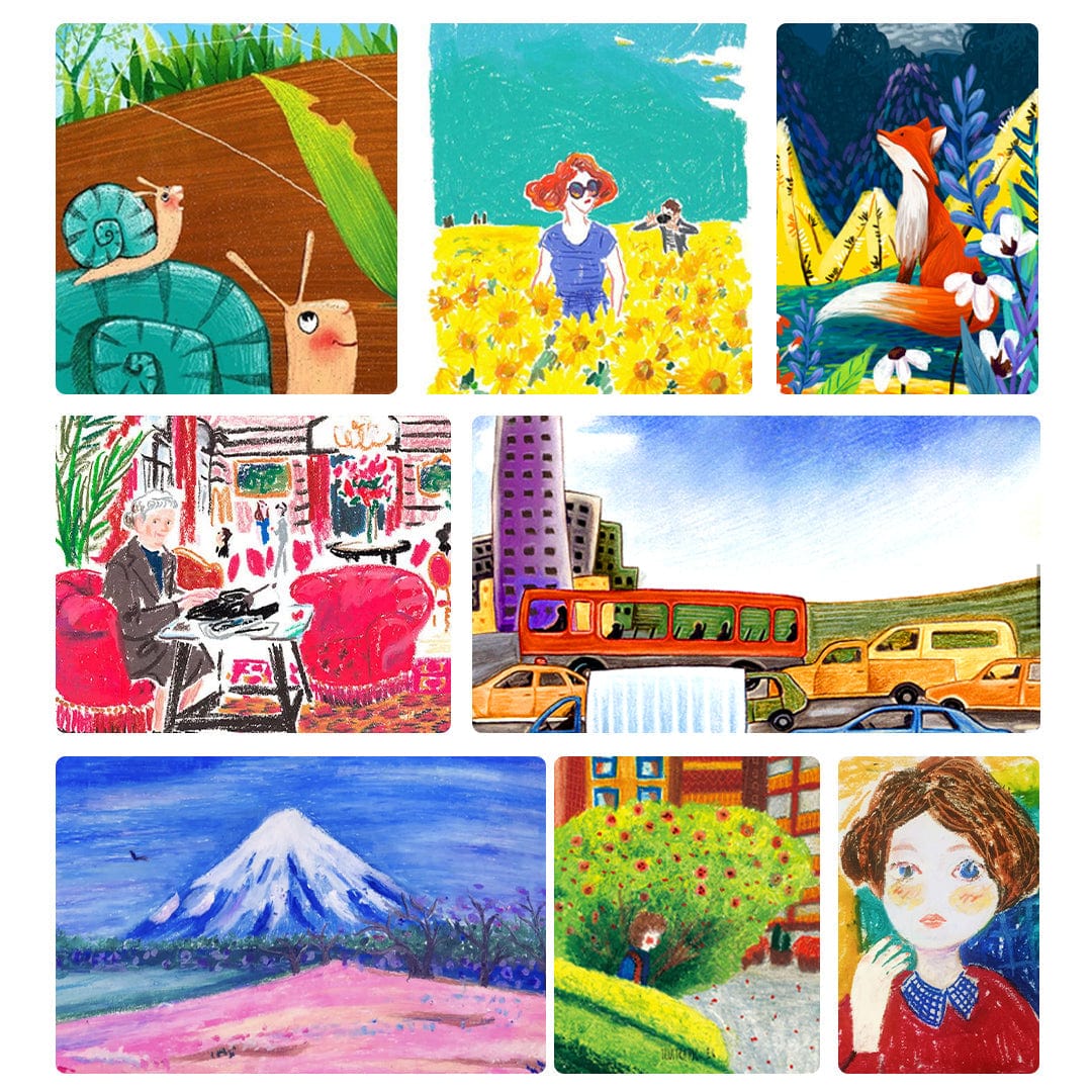 Villem MIDEER Mesilasvahast kriidid 12 tooni Mideer