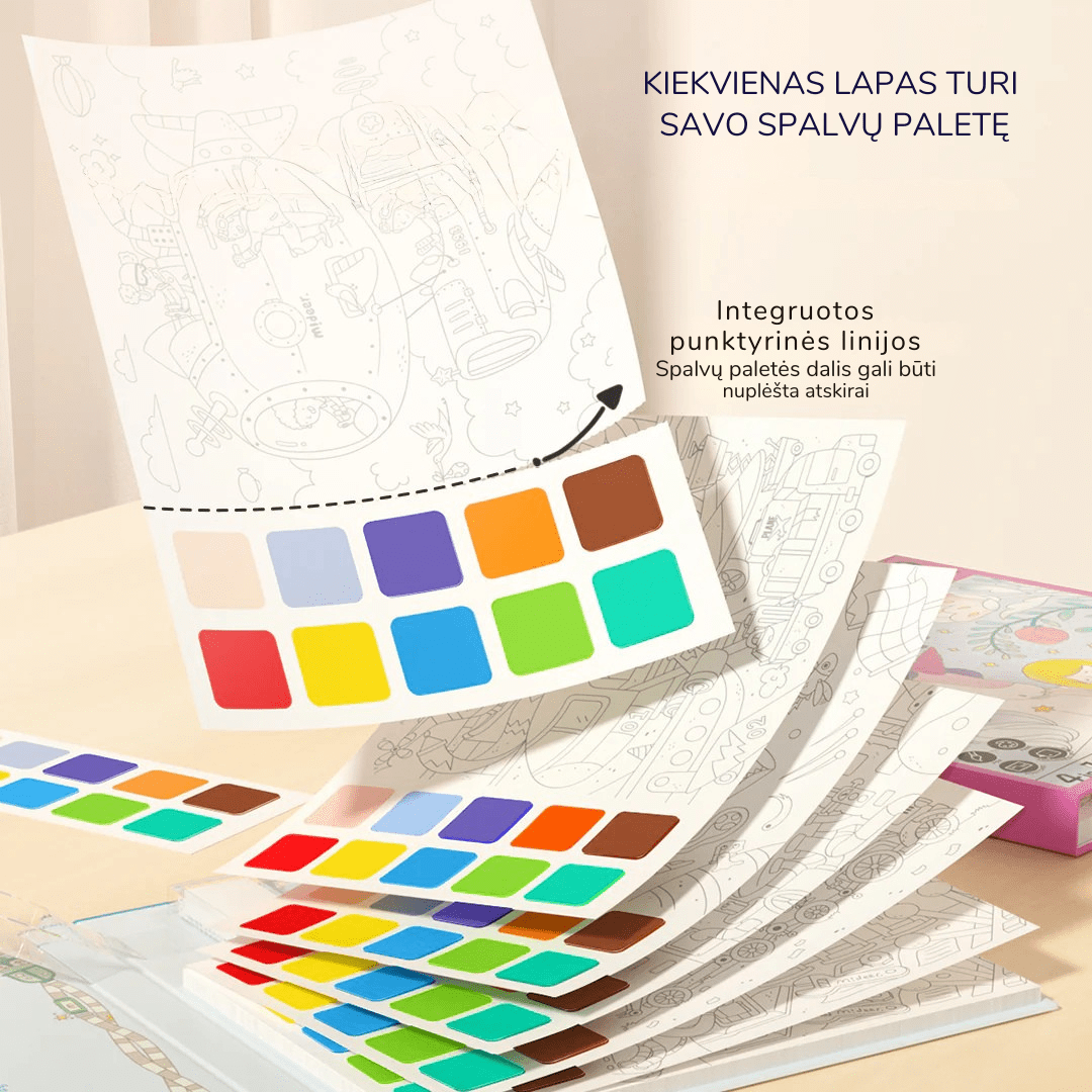 Villem Tapymo akvarele rinkinys - Paslapčių pasaulio ekspedicija Mideer