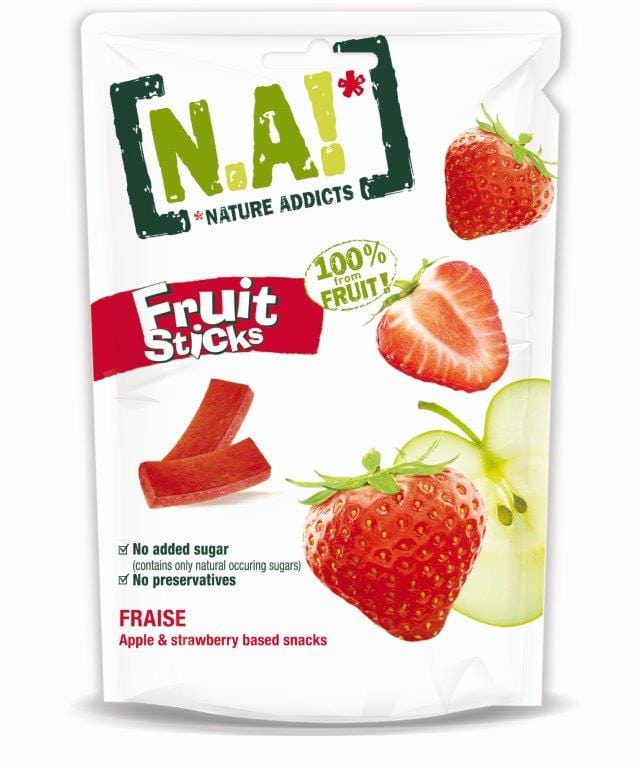 Villem N.A! Fruit Sticks maasikasnÀkid 35g Nature Addicts