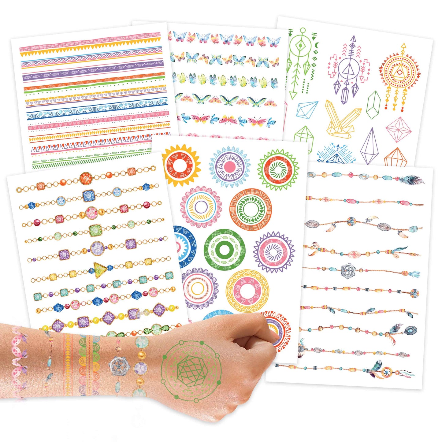 Villem 100 ajutist tätoveeringut – metallic dekoratiivsed elemendid Papierdrachen