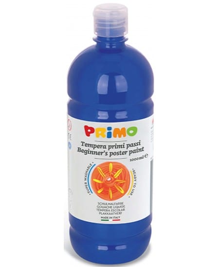 Villem PRIMO guaššvärv 1000ml erksinine PRIMO
