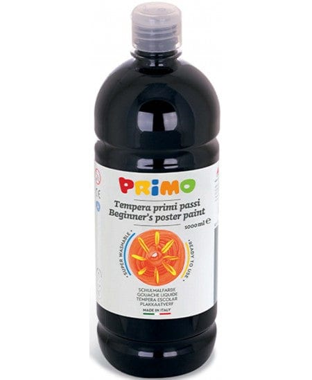 Villem PRIMO guaššvärv 1000ml must PRIMO