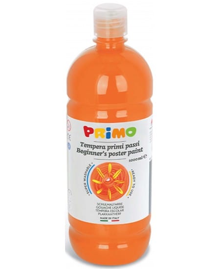 Villem PRIMO guaššvärv 1000ml oranž PRIMO