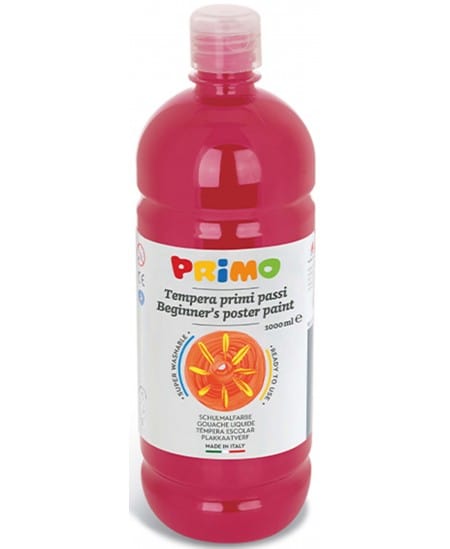 Villem PRIMO guaššvärv 1000ml punane PRIMO