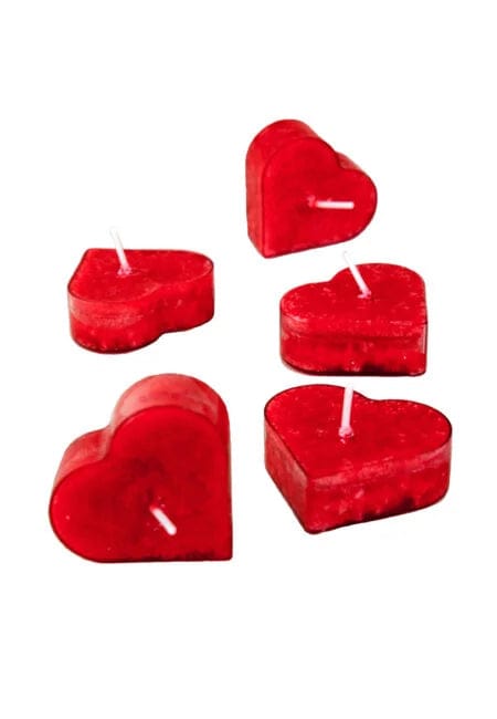 Villem Südamekujulised aroomiteeküünlad 5 tk Võhma Valgusevabrik