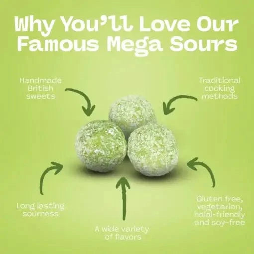 Villem Barnett´s Mega Sour Candy Apple 104g Barnetts