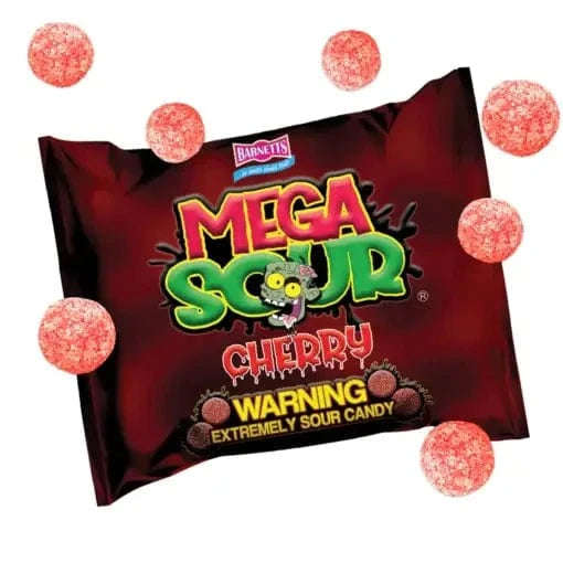 Villem Barnett´s Mega Sour Candy Sour Cherry 104g Barnetts