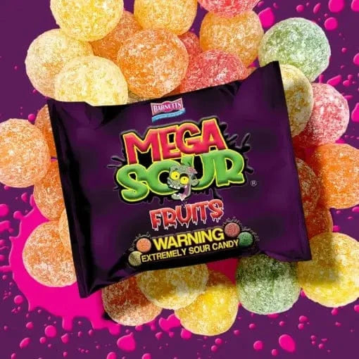Villem Barnett´s Mega Sour Candy Sour Fruits 104g Barnetts