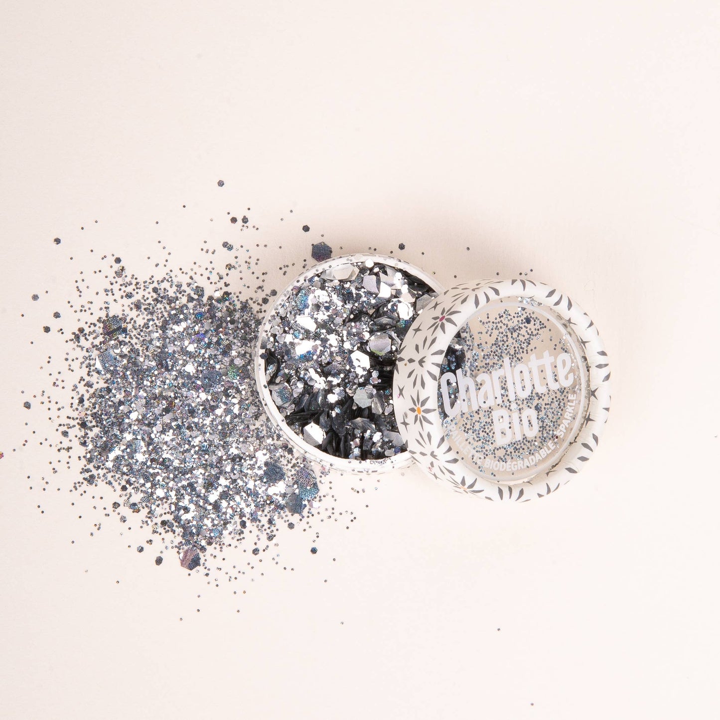 Villem Charlotte BIO Glitter: Silver 9g CHARLOTTE BIO