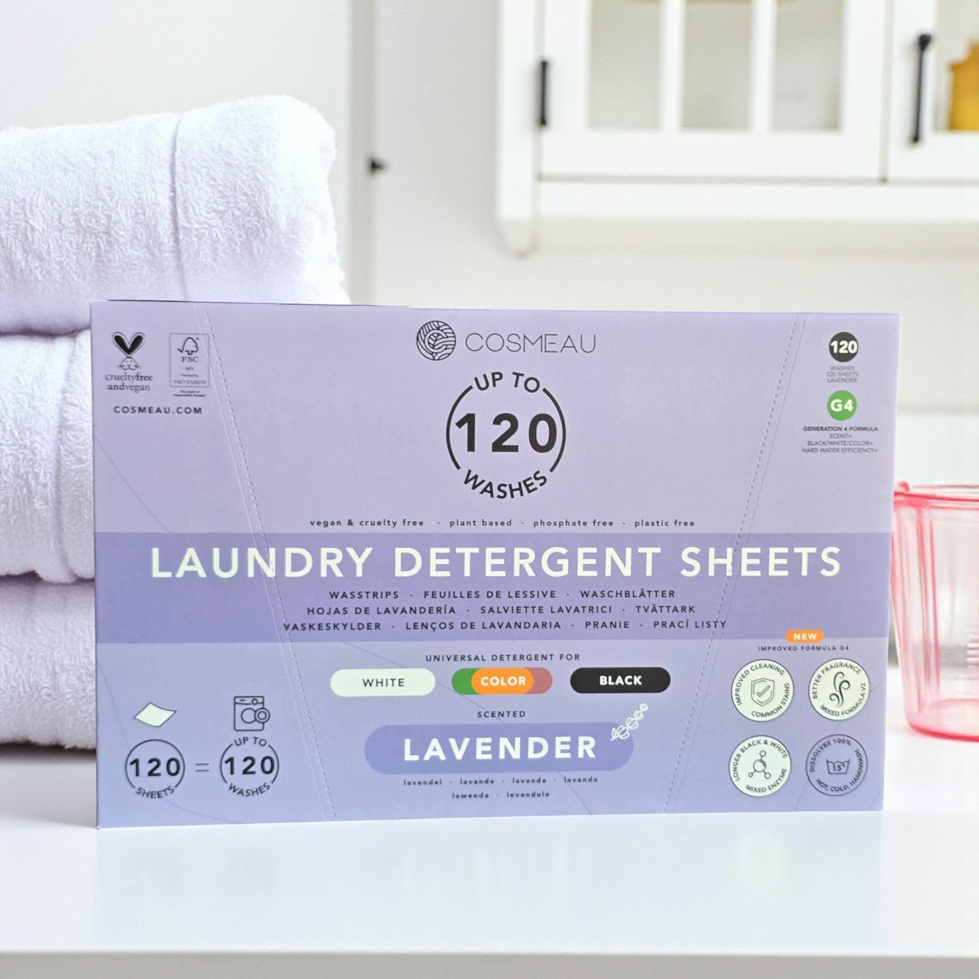 Villem Cosmeau Pesulehed Lavender 120 pesu = 120 lehte Cosmeau