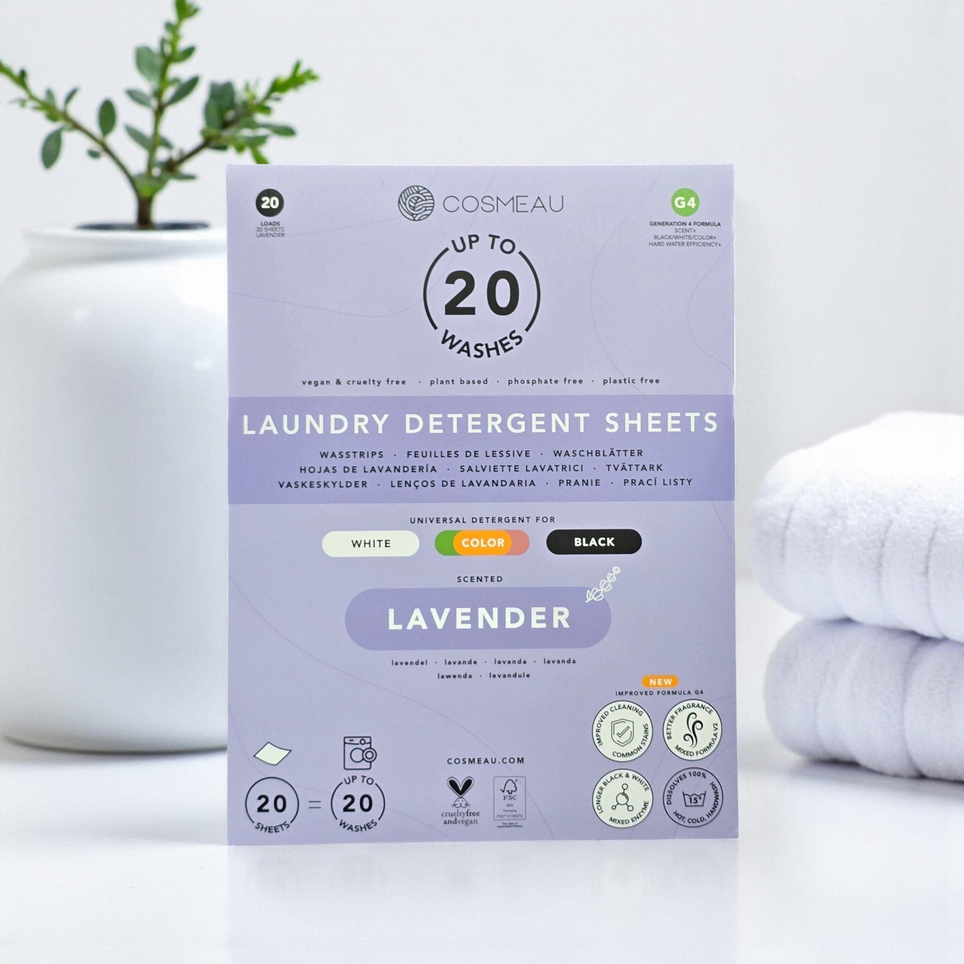 Villem Cosmeau Pesulehed Lavender 20 pesu = 20 lehte Cosmeau