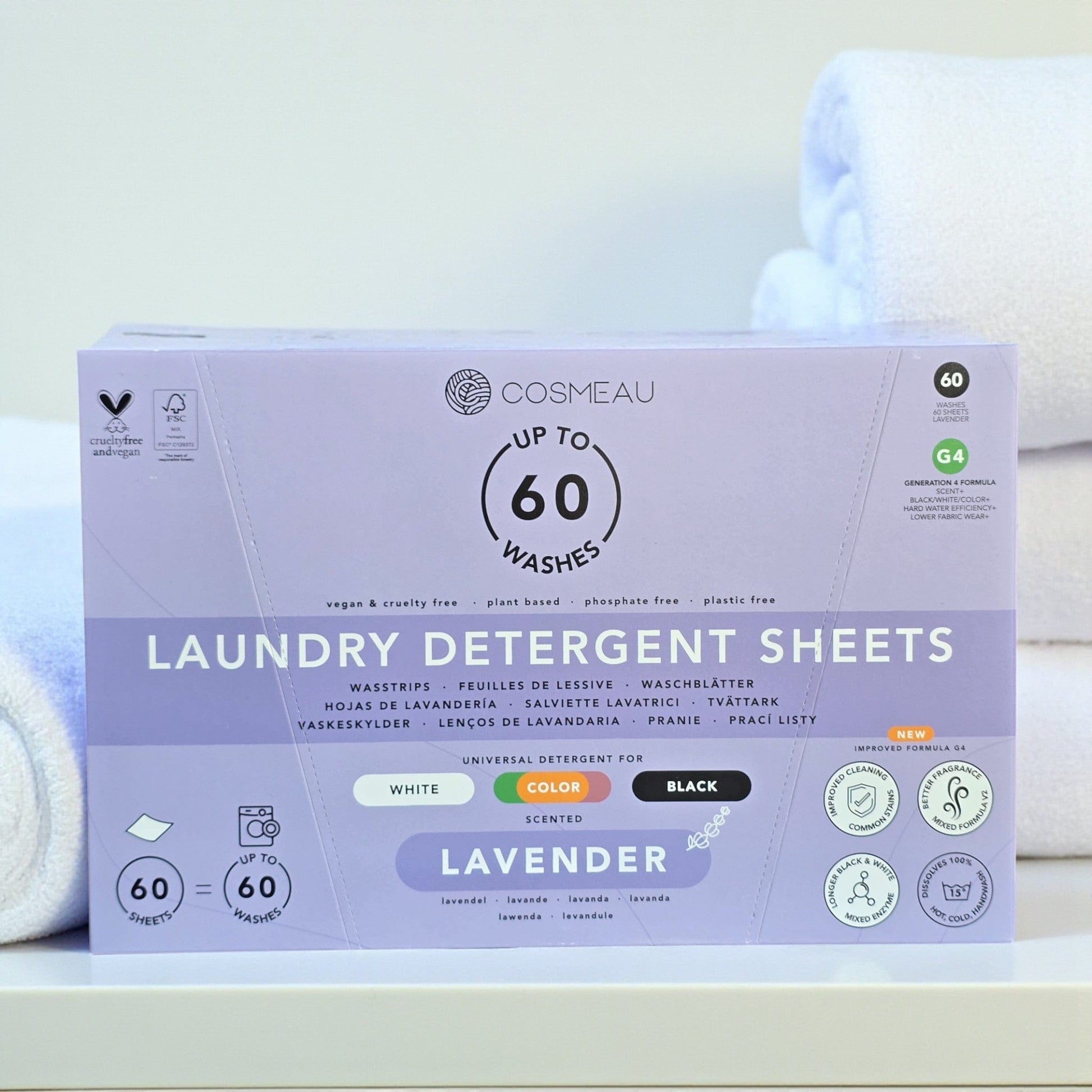 Villem Cosmeau Pesulehed Lavender 60 pesu = 60 lehte Cosmeau