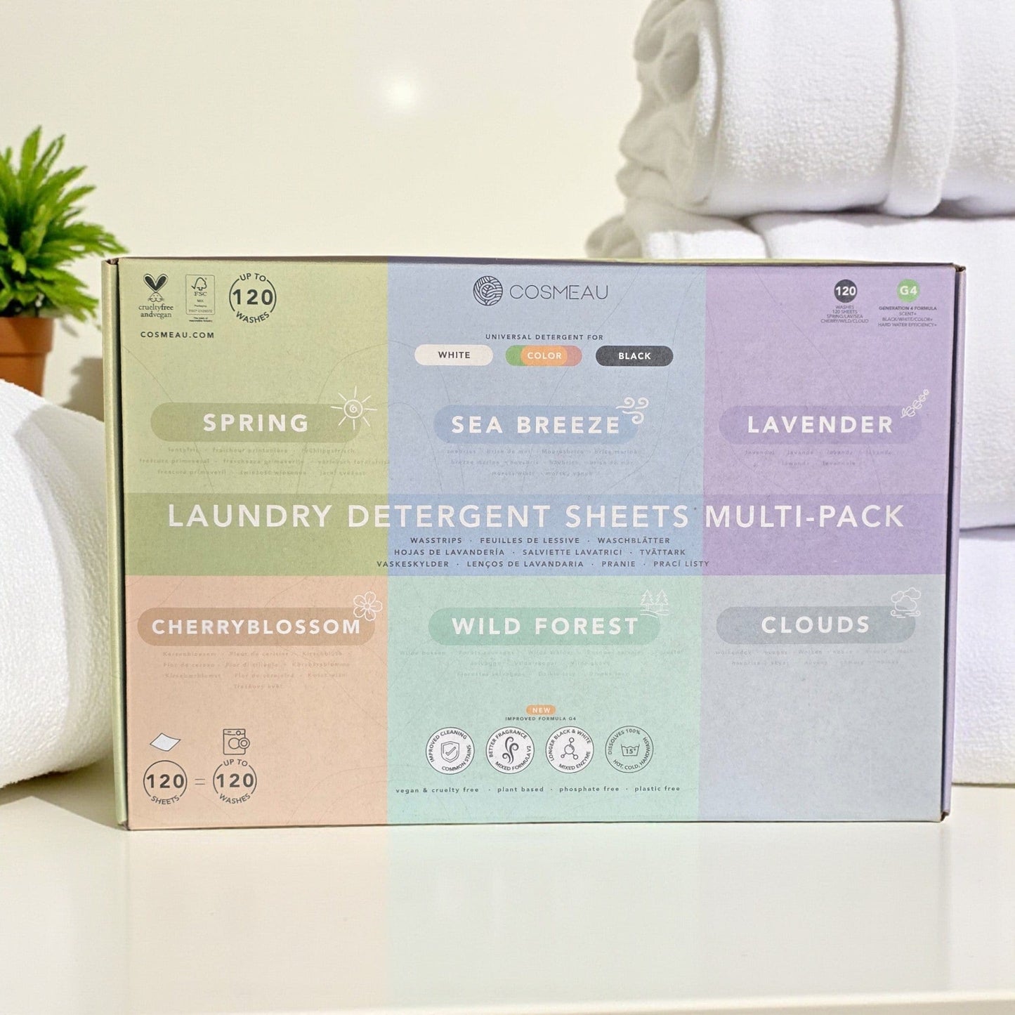 Villem Cosmeau Pesulehed MIX-pakk 120 pesu = 120 lehte Cosmeau