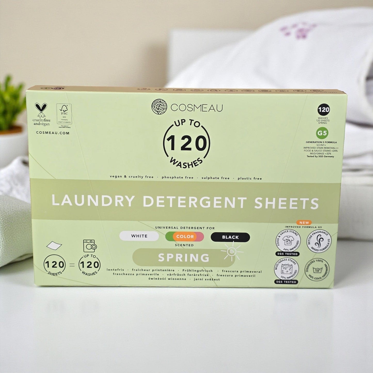 Villem Cosmeau Pesulehed Spring 120 pesu = 120 lehte Cosmeau