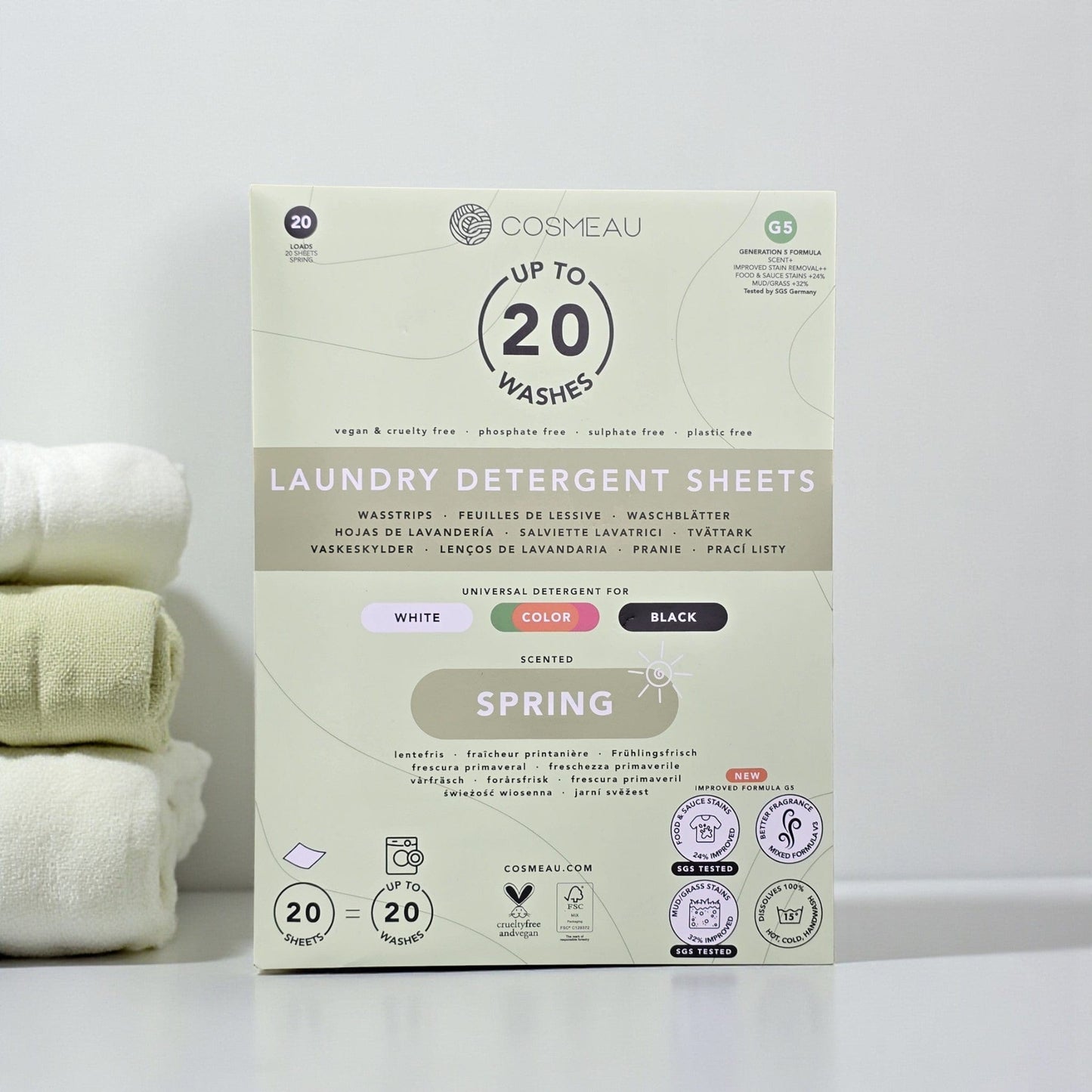 Villem Cosmeau Pesulehed Spring 20 pesu = 20 lehte Cosmeau