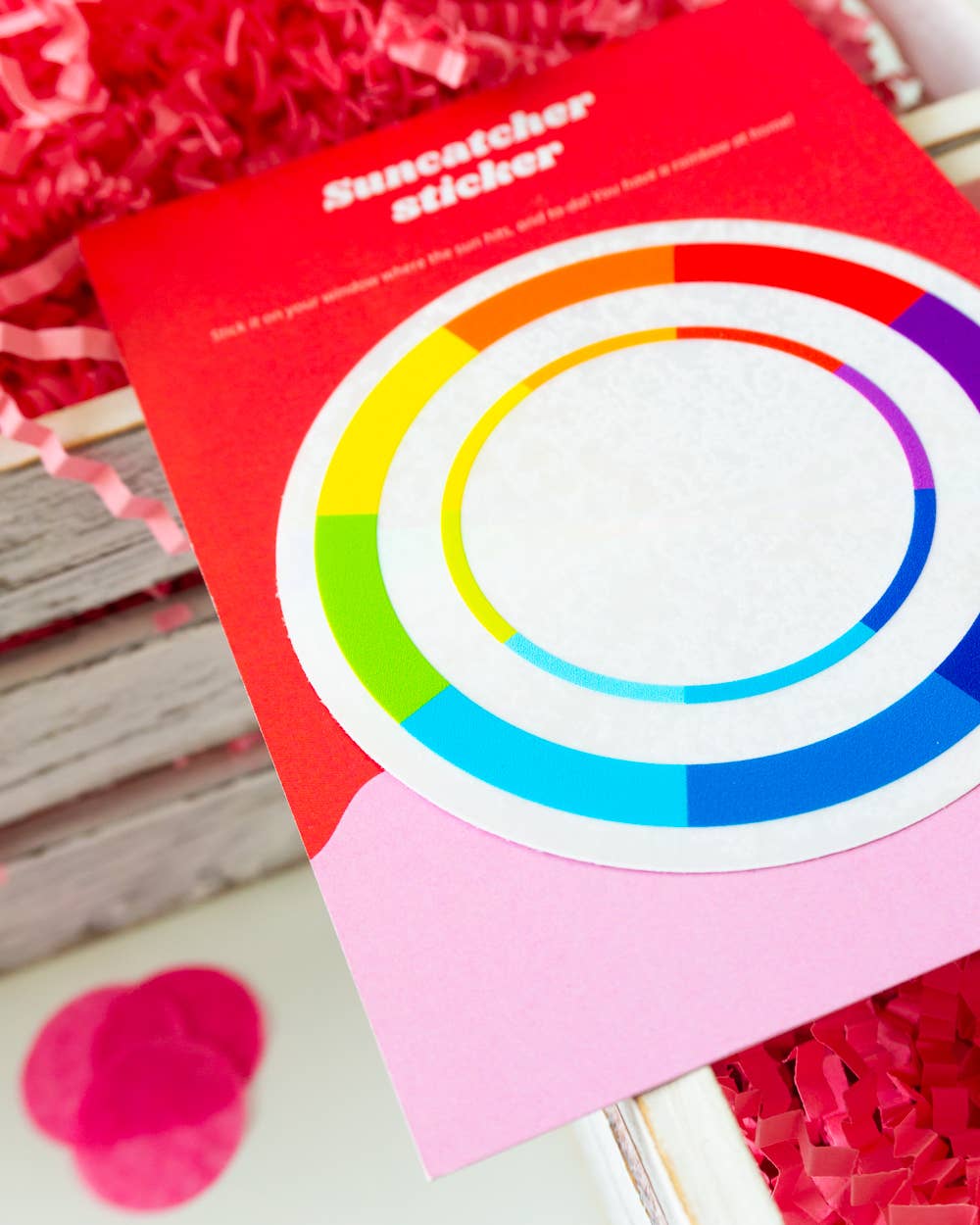 Villem Vikerkaare päikesepüüdja kleebis "Color Wheel" Creative Goodie