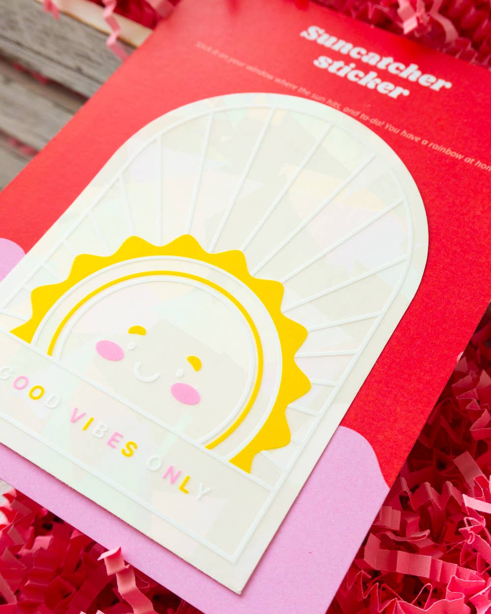 Villem Vikerkaare päikesepüüdja kleebis "Good Vibes Only" Creative Goodie