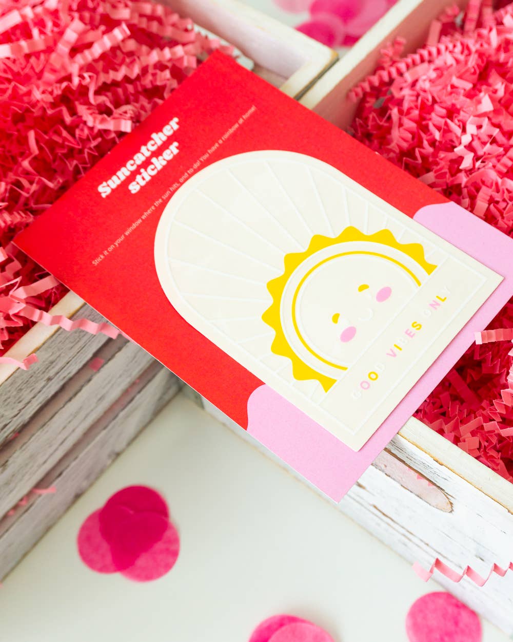 Villem Vikerkaare päikesepüüdja kleebis "Good Vibes Only" Creative Goodie
