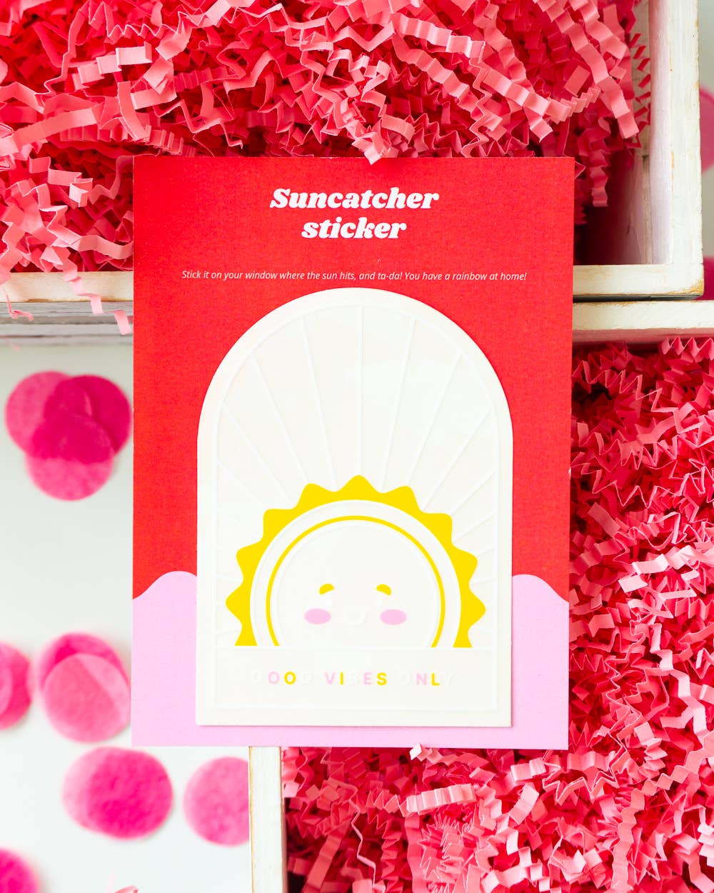 Villem Vikerkaare päikesepüüdja kleebis "Good Vibes Only" Creative Goodie