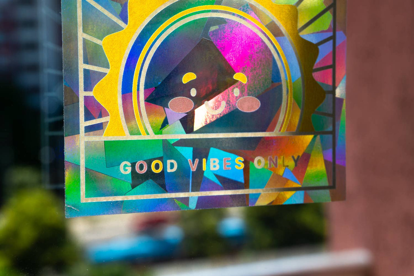 Villem Vikerkaare päikesepüüdja kleebis "Good Vibes Only" Creative Goodie