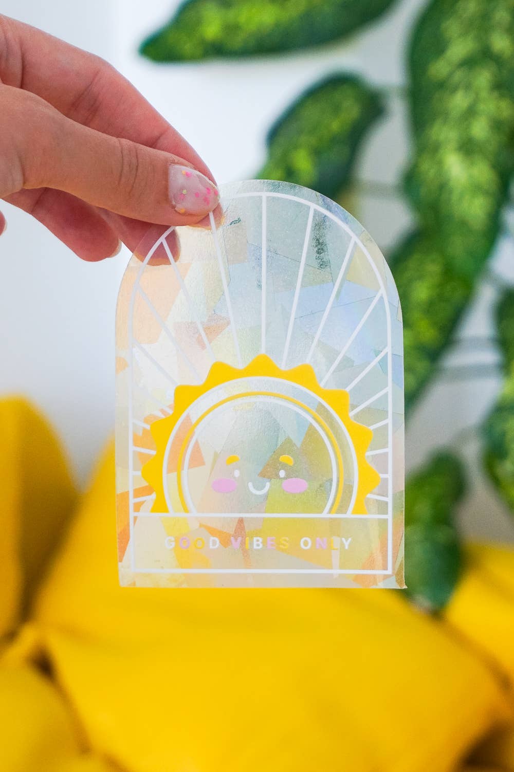 Villem Vikerkaare päikesepüüdja kleebis "Good Vibes Only" Creative Goodie