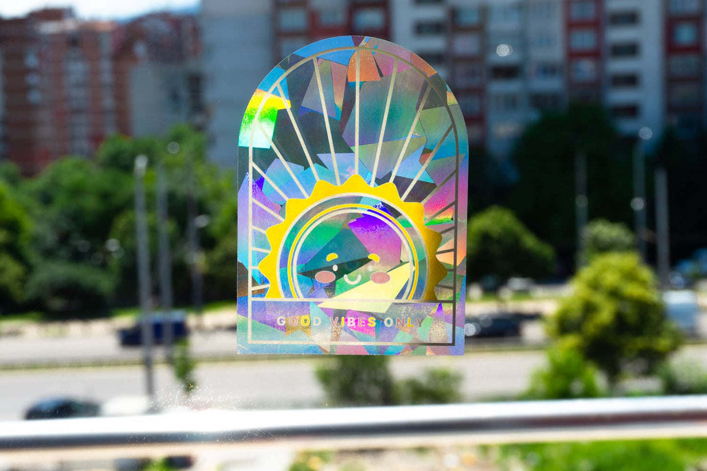 Villem Vikerkaare päikesepüüdja kleebis "Good Vibes Only" Creative Goodie