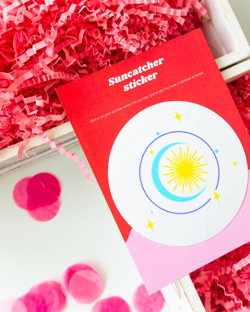 Villem Vikerkaare päikesepüüdja kleebis "Moon and Stars" Creative Goodie