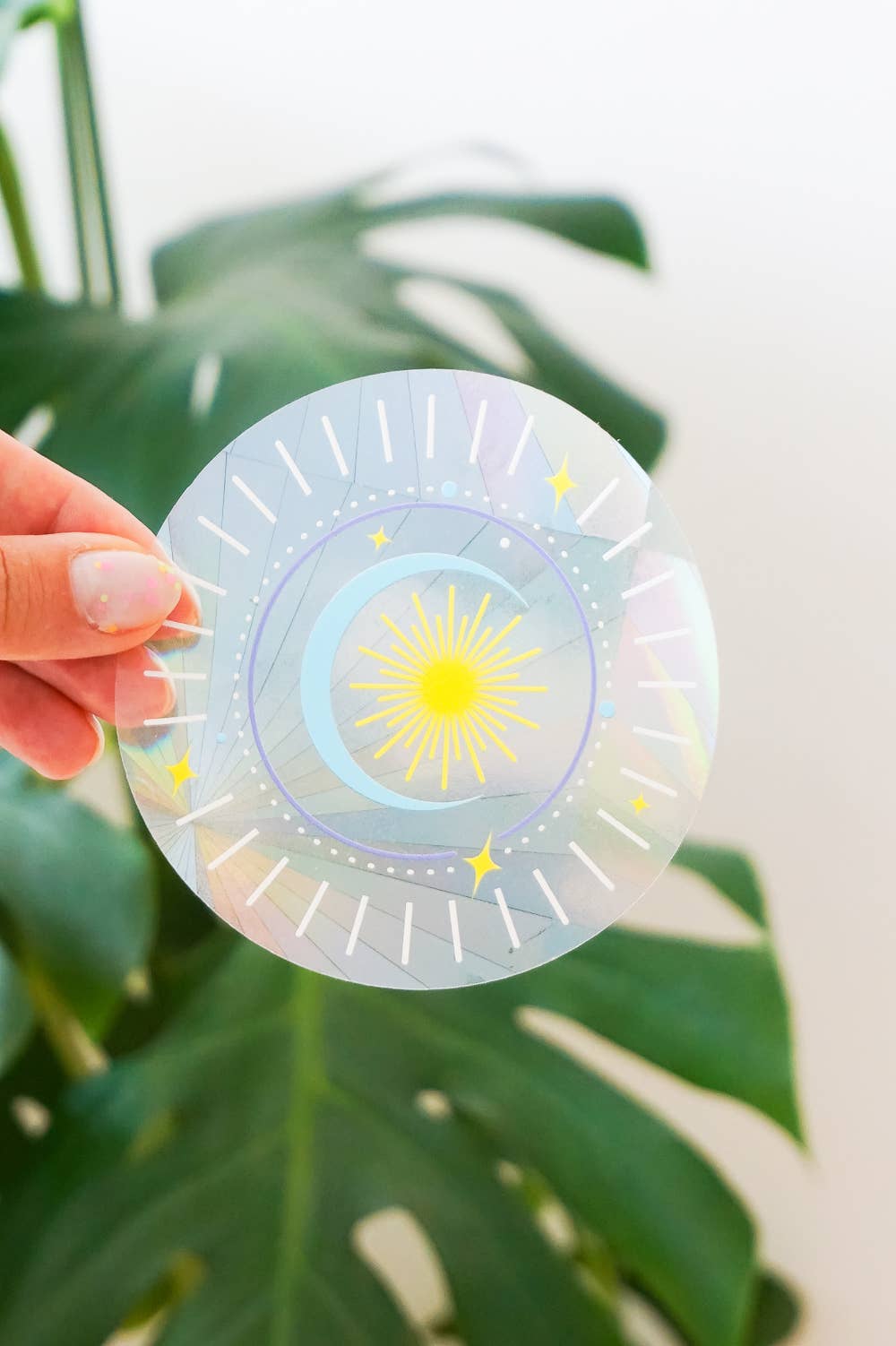 Villem Vikerkaare päikesepüüdja kleebis "Moon and Stars" Creative Goodie