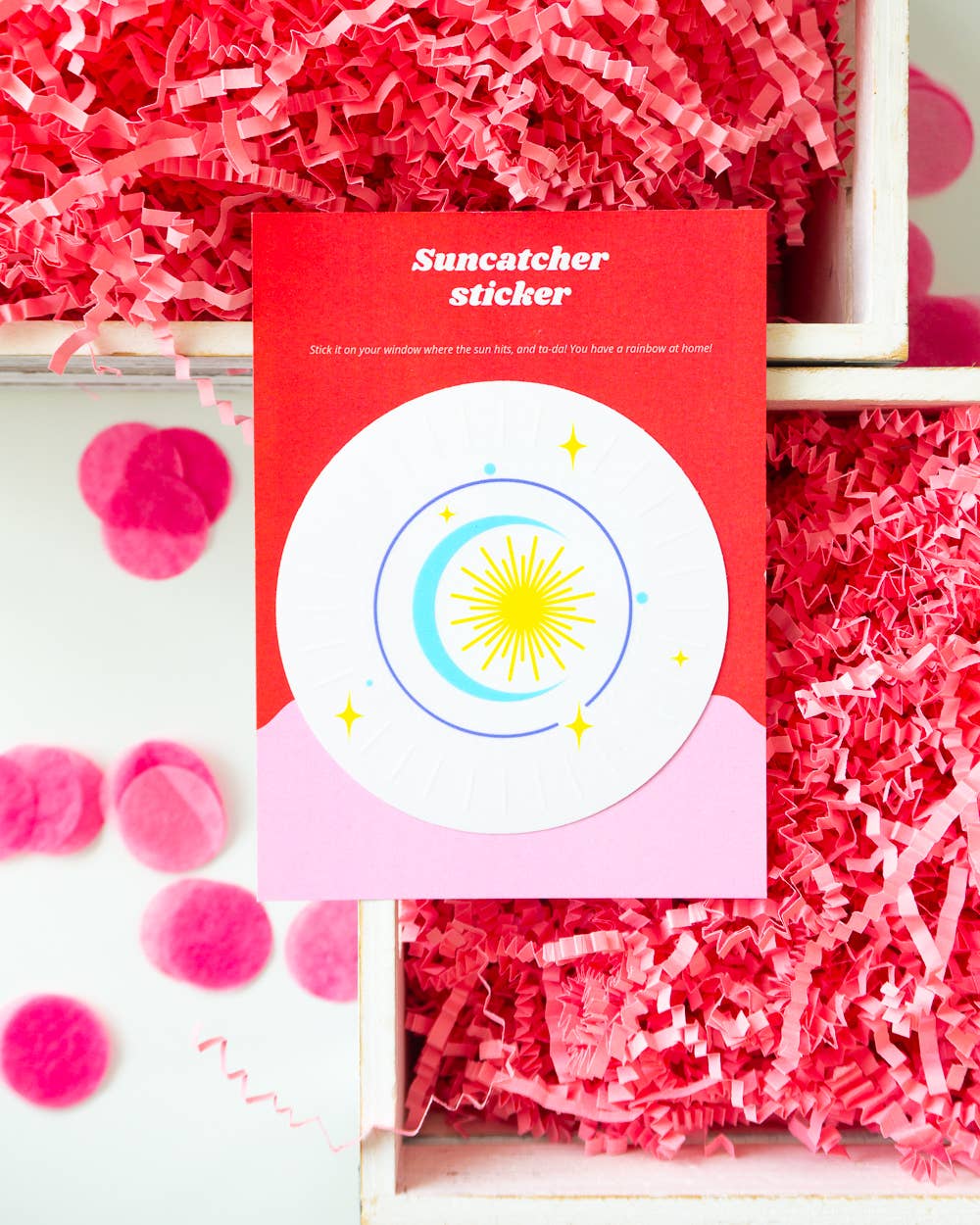 Villem Vikerkaare päikesepüüdja kleebis "Moon and Stars" Creative Goodie