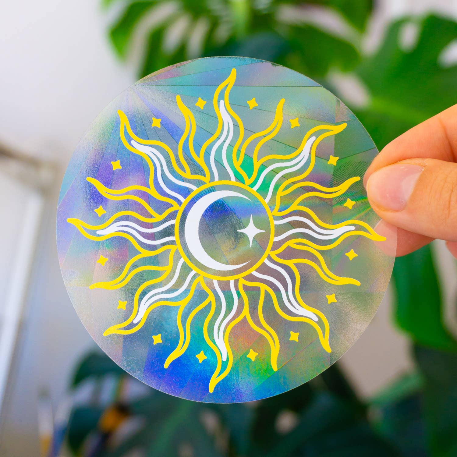 Rainbow suncatcher sticker 