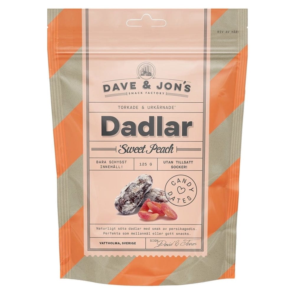 Villem Dave & Jon's maitsestatud datlid "Sweet Peach" 125g Dave & Jon’s