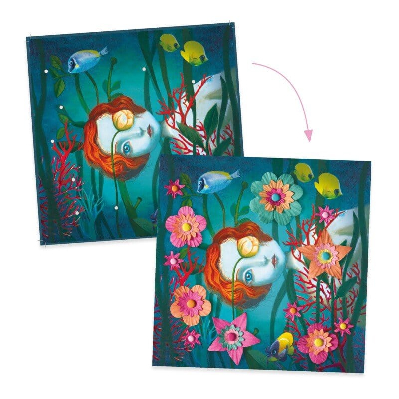 Villem Djeco 3D paberi meistedamiskomplekt Rokk ja roosid Djeco