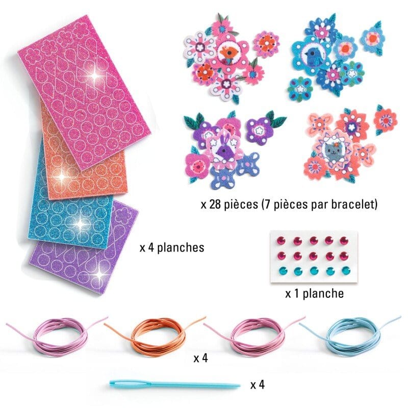 Villem Djeco DIY komplekt Käevõrud Parimad Sõbrad Djeco