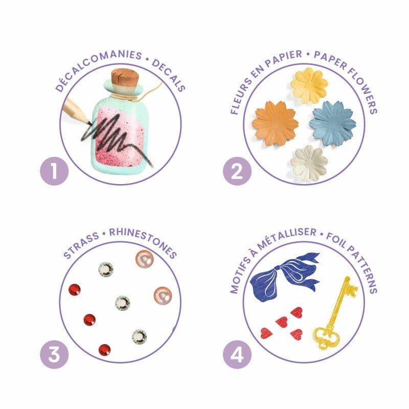Villem Djeco meisterdamiskomplekt Muinasjutud kaunistamiseks - Alice imedemaal Djeco