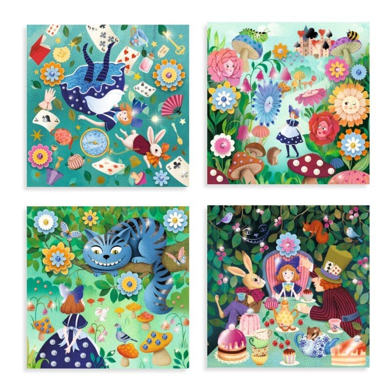 Villem Djeco meisterdamiskomplekt Muinasjutud kaunistamiseks - Alice imedemaal Djeco