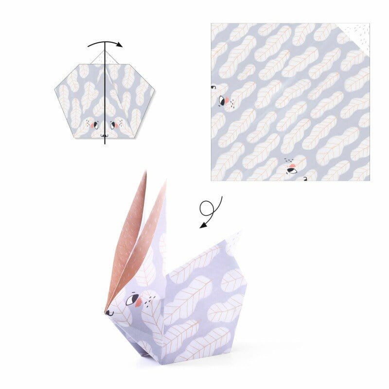 Villem Djeco origiami meisterdamiskomplekt Loomade perekond Djeco