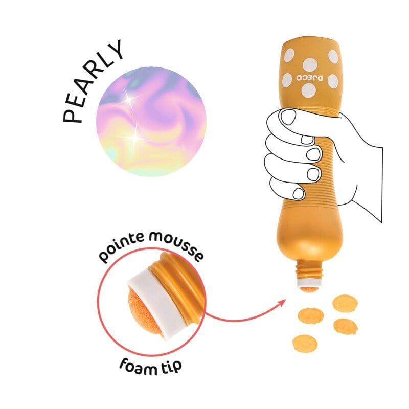 Villem Djeco täpimarkerid pärlmutter 4 tk Djeco