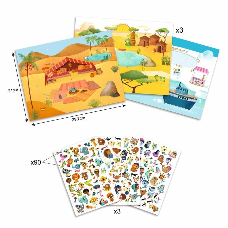 Villem DJECO Ülekandepildid – Savann, kõrb ja põhjapoolus Djeco