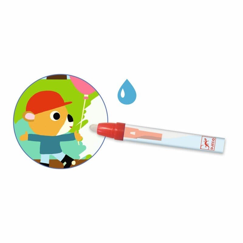 Villem DJECO veega värvitavate piltide komplekt Pargis Djeco